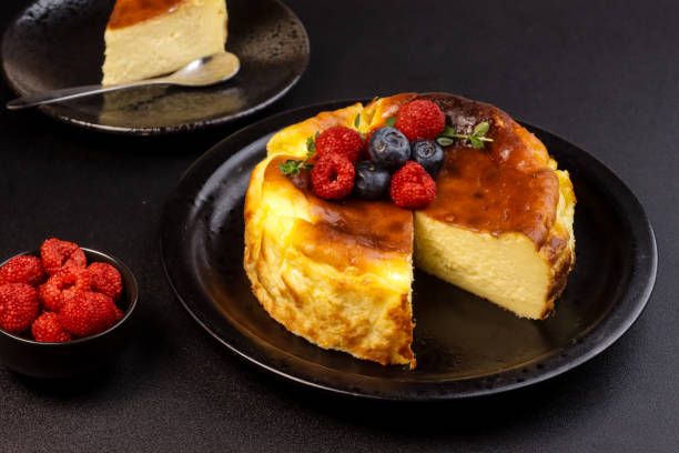 istock Basque Burnt Cheesecake or San Sebastian Cheesecake 1871954275
