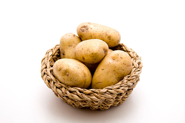 istock Fresh potatoes in the basket 187195990