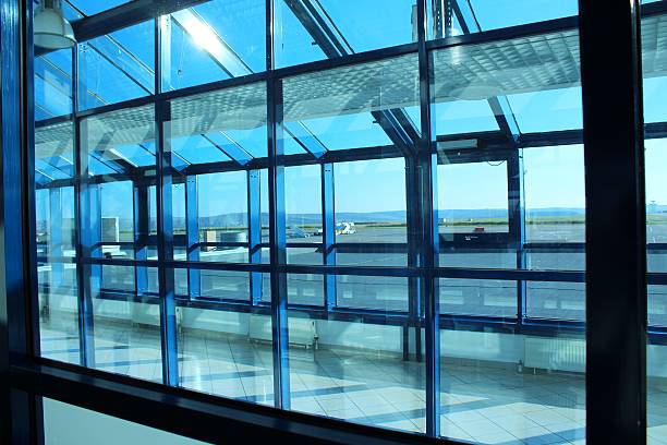 istock Airport safety waiting corridor 187196061