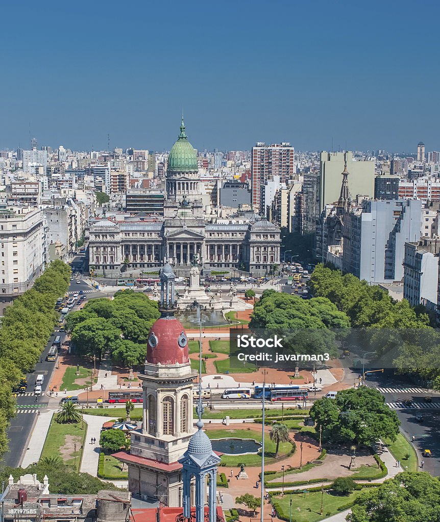 Panorama of Buenos Aires, Argentina Aerial View Stock Photo