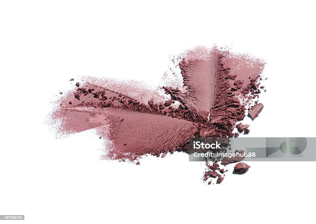 Crushed eyeshadow Crushed eyeshadow isolated on white Beauty Product Stock Photo