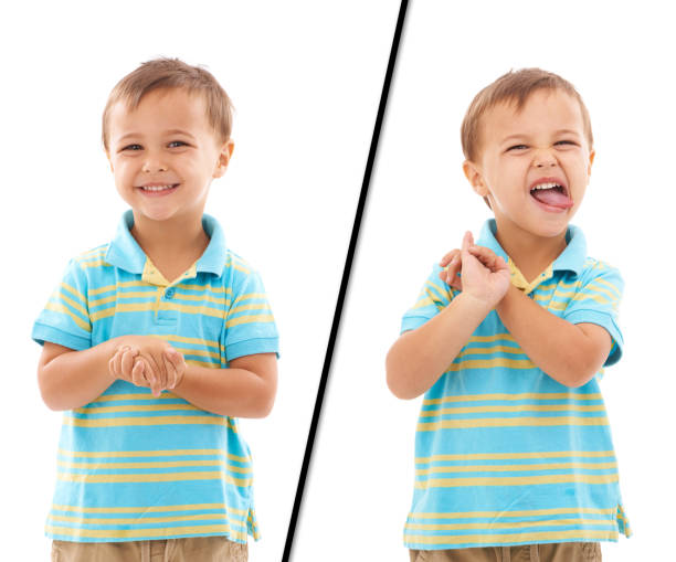 istock He's a little angel but... 187199143