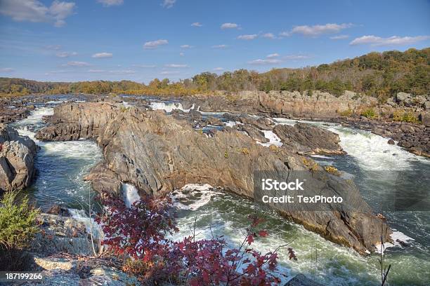 Great Falls On Potomac River In Virginia Near Dc Stock Photo - Download Image Now - Potomac River, Public Park, Activity