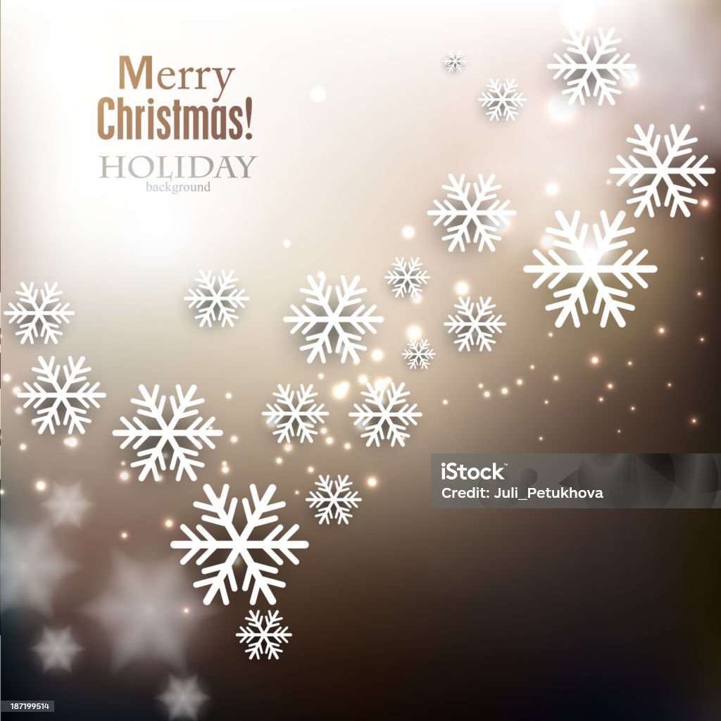 Elegancki Boże Narodzenie tło z płatków śniegu - Grafika wektorowa royalty-free (2014)