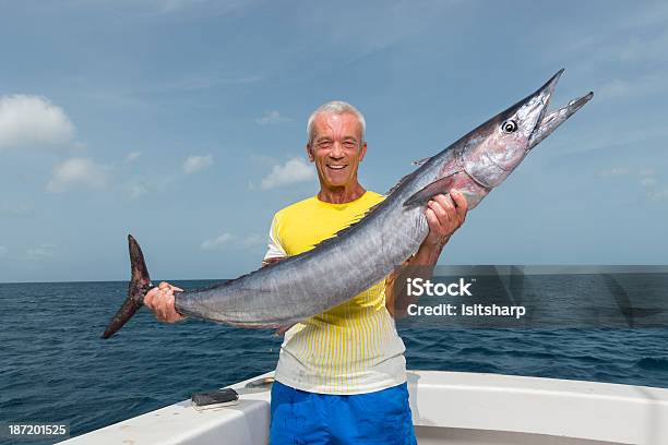 Deep Sea Fishing Stock Photo - Download Image Now - 60-64 Years, Active Lifestyle, Active Seniors