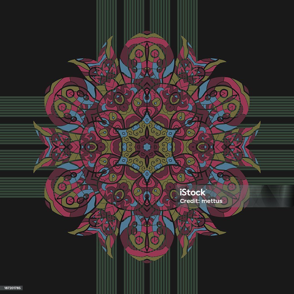 Nahtlose floral orient-Muster in Pastelltönen.  Mandala oriental - Lizenzfrei Abstrakt Vektorgrafik