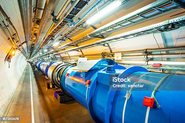 Welllit Image Of Lhc Radio Frequency Accelerators Stock Photo - Download Image Now - Large Hadron Collider, Particle Accelerator, Physics