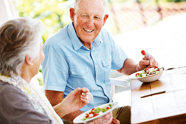 istock Enjoying a healthy lunch 187202681
