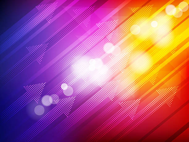 Arrows in abstract background stock photo