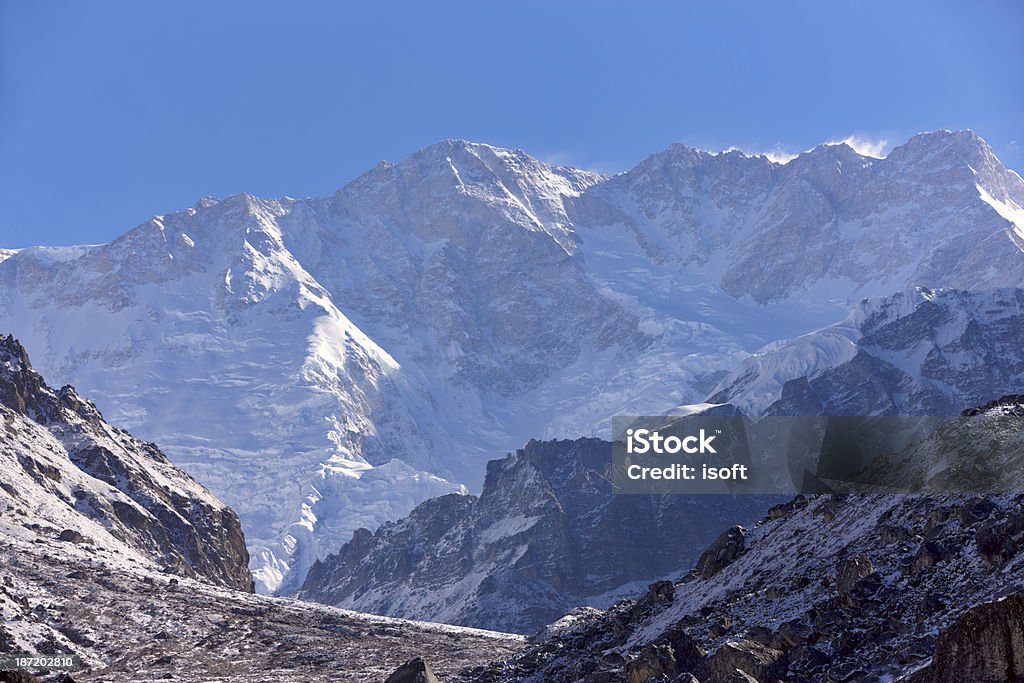 Kanchenjunga ます。 エベレスト回路。 ネパールの動機 - アジア大陸のロイヤリティフリーストックフォト
