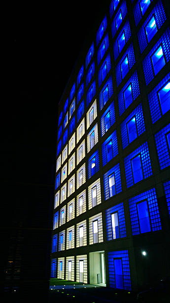 istock Night shot of building facade 187202876