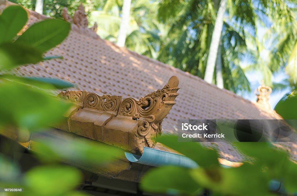 Dach – detail im traditionellen Stil von Bali, Indonesien - Lizenzfrei Architektur Stock-Foto