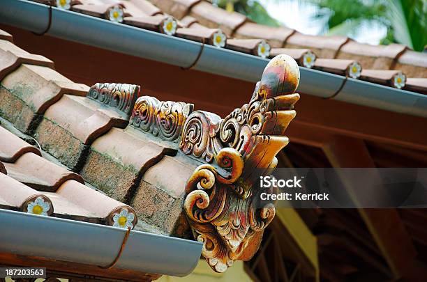 Dach Detail Im Traditionellen Stil Von Bali Indonesien Stockfoto und mehr Bilder von Architektur