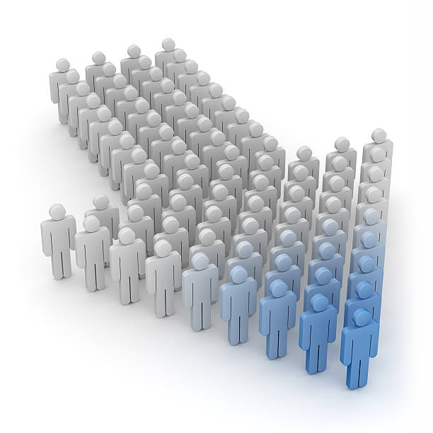 istock Arrow Made of People 187203887