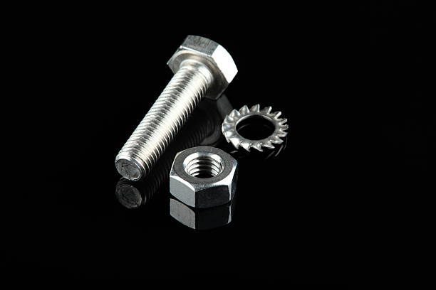 bolt and nut stock photo