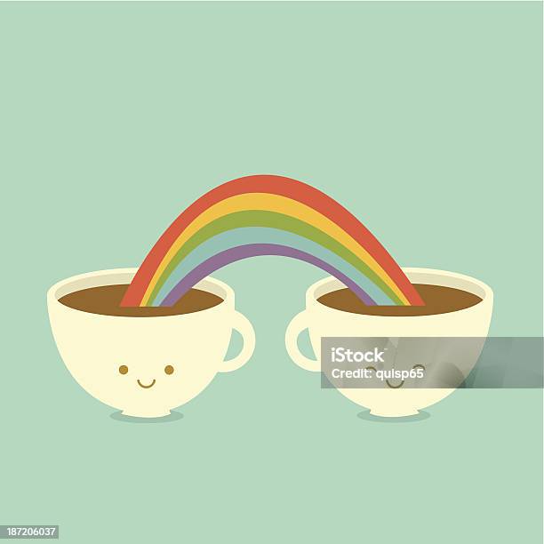 Coffee Friends向量圖形及更多咖啡 - 飲品圖片 - 咖啡 - 飲品, 咖啡杯, 彩虹