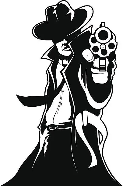 Vector illustration of Gangster