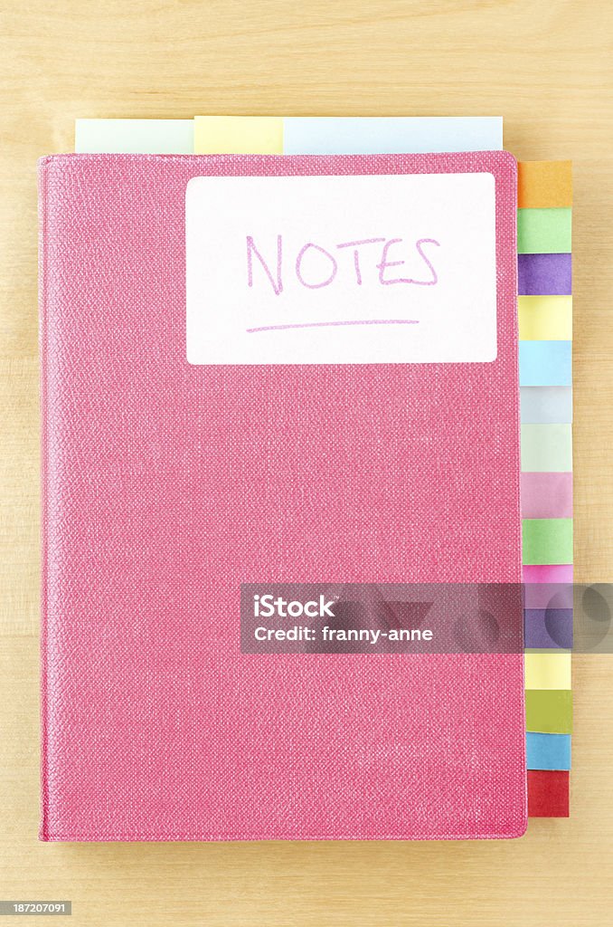 Notebook com divisórias página em branco - Royalty-free Arrumado Foto de stock