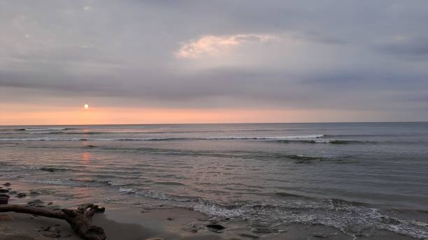 istock Pretty view of the sunset beach 1872083501
