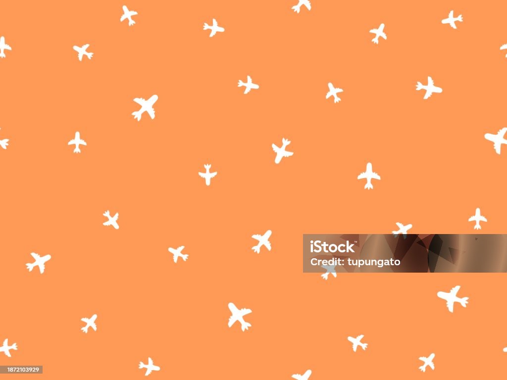 Airplan Vector Pattern Airplane Vector Seamless Travel Pattern Stock Illustration - Download ...