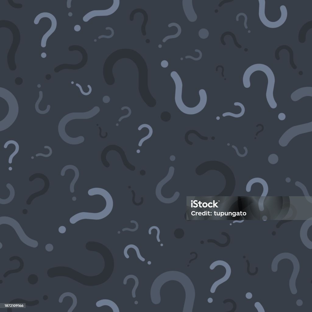 Quiz Background Dark Grey Question Texture Stock Illustration ...