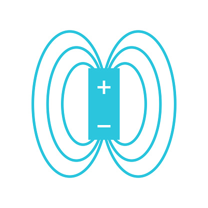 Electromagnetic field. From blue icon set.