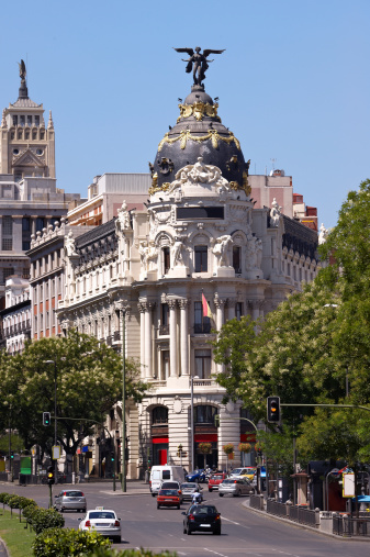 Emblematic building of Madrid, called 
