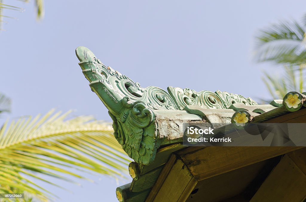 Dach – detail im traditionellen Stil von Bali, Indonesien - Lizenzfrei Architektur Stock-Foto