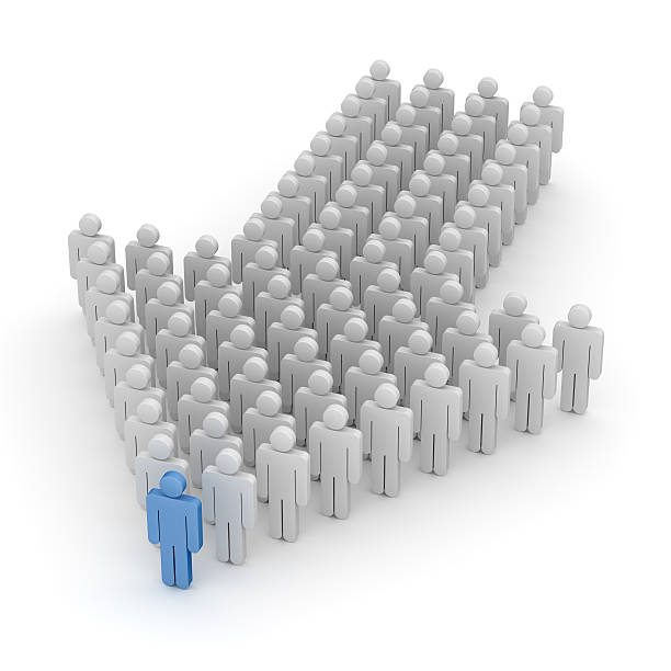 istock Arrow Made of People 187212552
