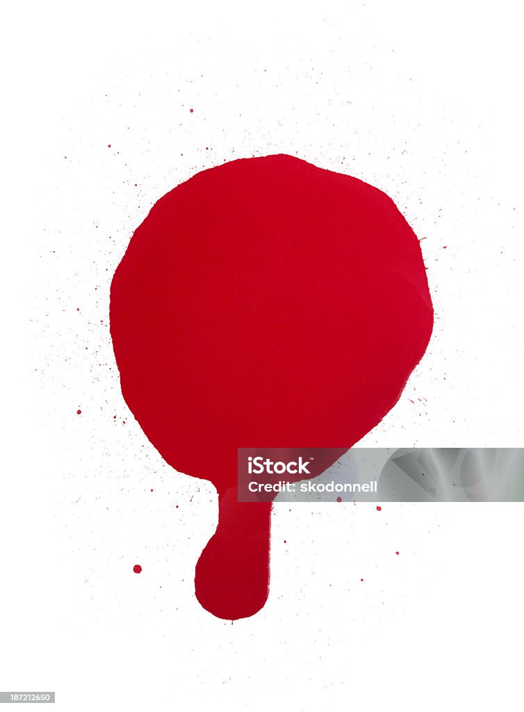 Spray de Tinta gota vermelho-imagem Stock - Royalty-free Círculo Foto de stock