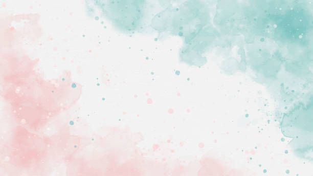 istock Abstract pastel unicorn of stain splash watercolor background 1872128676