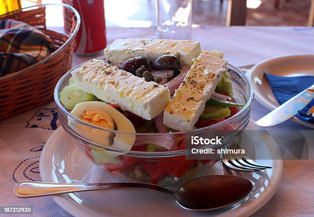 Greek Salad Stock Photo - Download Image Now - Agriculture, Appetizer, Backgrounds