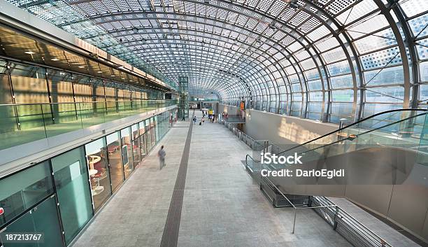 Inside The New Railway Of Porta Susa Turin From Upstair Stock Photo - Download Image Now