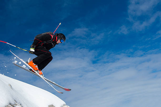 istock Free Ride Skier in the Action 187213921