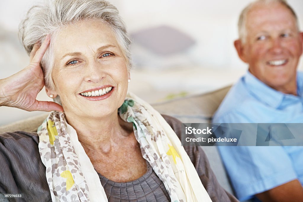 in Ihrer Beziehung erfüllt - Lizenzfrei 60-69 Jahre Stock-Foto