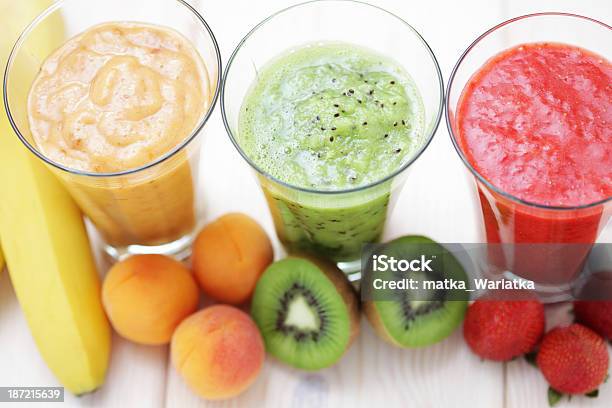 Fruity Shake Stock Photo - Download Image Now - Apricot, Banana, Drink