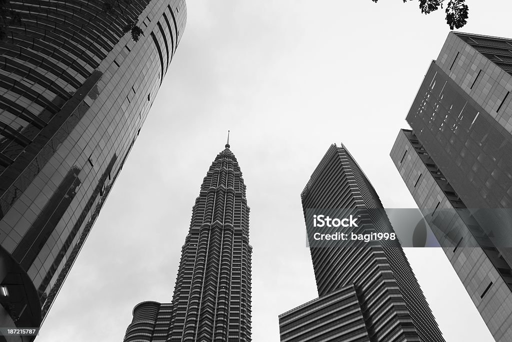Torres Petronas/Malásia - Foto de stock de Arquitetura royalty-free