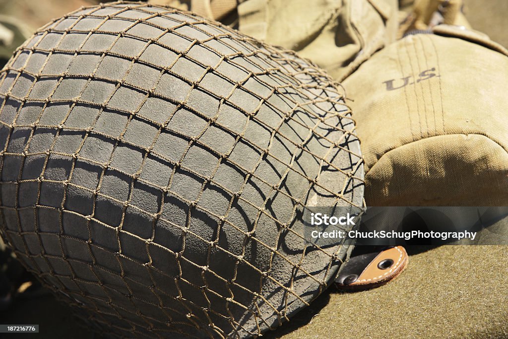 군용동물에는 헬멧 육군 장비 - 로열티 프리 World War II 스톡 사진