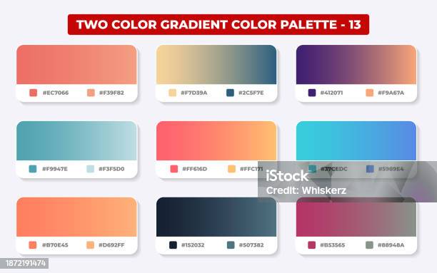 Fresh Gradient Color Vector Set Of Gradient Backgrounds Color Bright Palette Texture ...