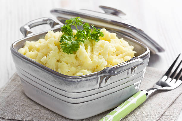 Mashed potato stock photo