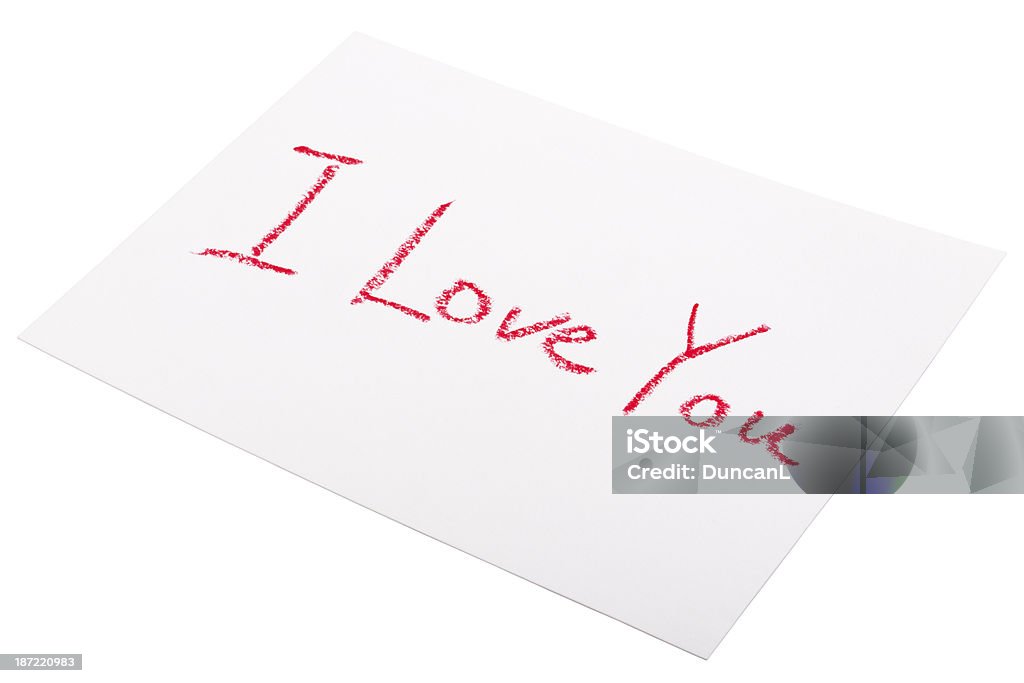 I Love You - Foto stock royalty-free di Alfabeto