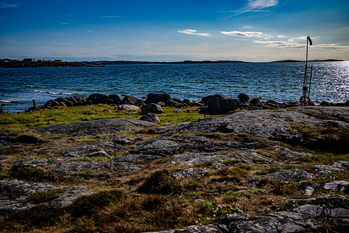 Coastline in the summertime