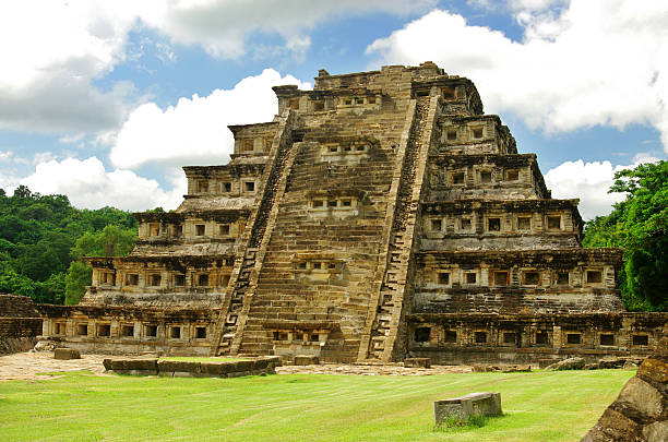 El Tajin Pyramid of the Niches stock photo