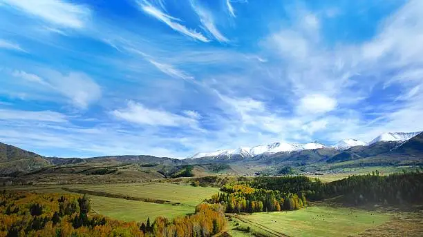 Autumn in northern xinjiang is one of the most beautiful scenery in China.