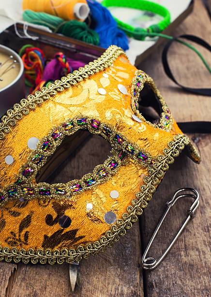 istock carnival,new year's mask and decoration 187222849