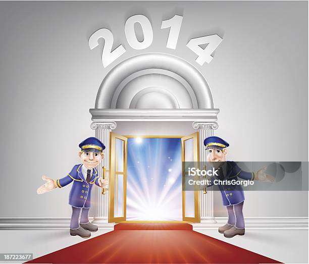 Neues Jahr 2014 Red Carpet Stock Vektor Art und mehr Bilder von 2014 - 2014, Berühmte Persönlichkeit, Berühmtheit