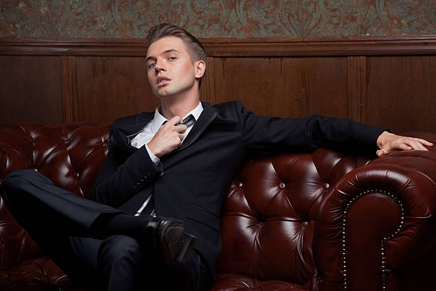 istock Glamorous young man in a suit 187224147