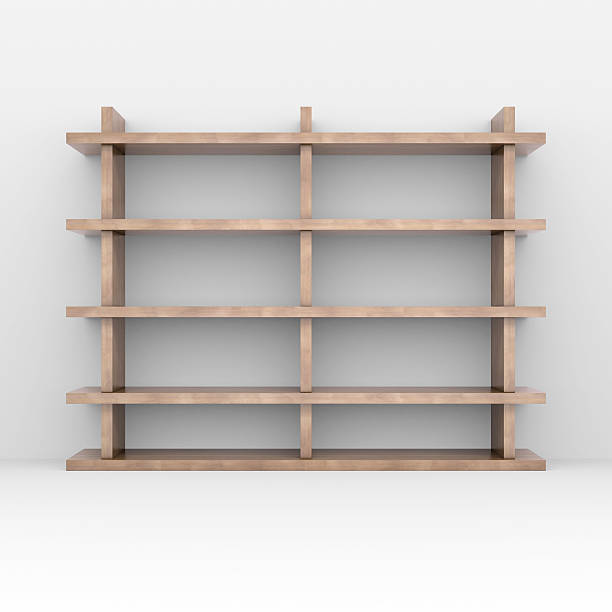 istock Wooden shelves 187224951