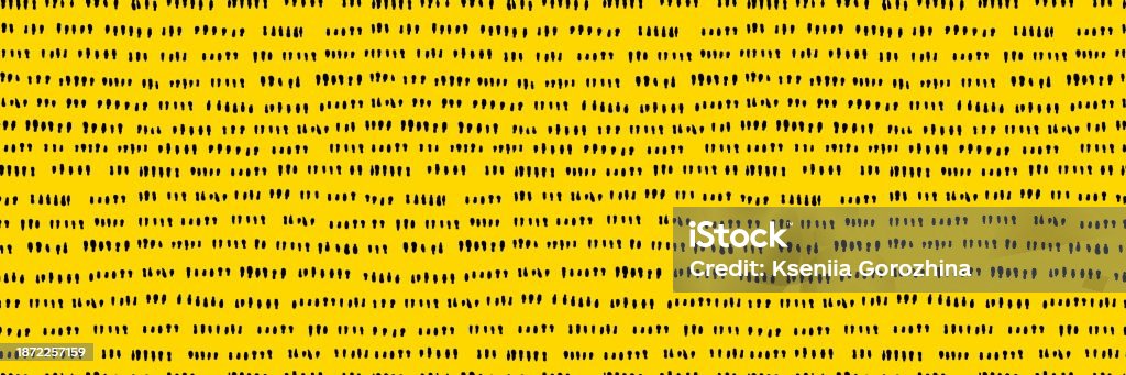 Yellow Dash Pattern Simple Seamless Pattern With Small Dash Line Vector Yellow Background ...