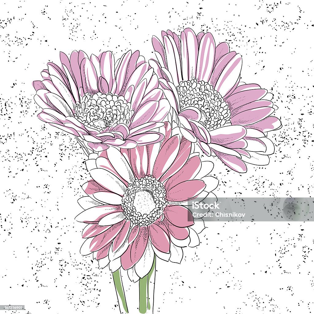 Floral Hintergrund - Lizenzfrei Aquarelleffekt Vektorgrafik